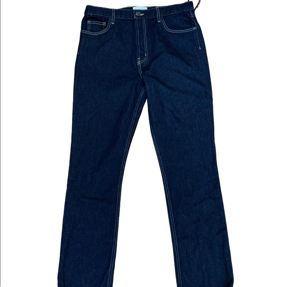 Current Elliott Size 32 The Stovepipe High Waist Hearst Dark Blue Jean N…